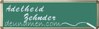 Adelheid Zehnder Visitenkarte